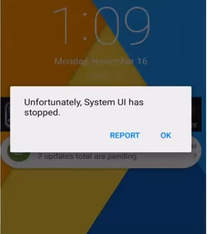 Android-systeem ui-SystemUI Is gestopt