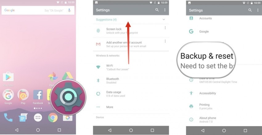 Android-systeem ui-Bezoek 