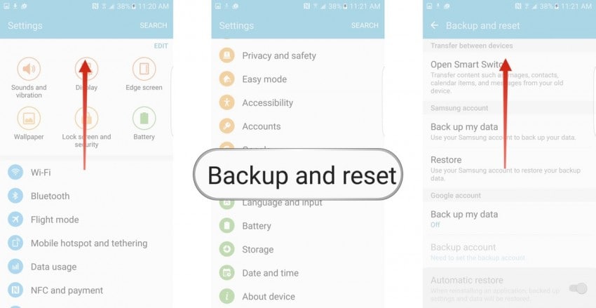 Android-systeem ui-selecteer 