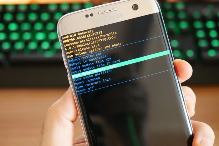 Android-systeem ui-wis data reset