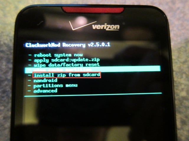 installer zip de sdcard