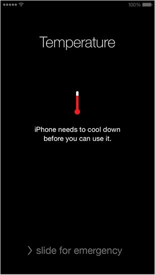 temperatura do iphone