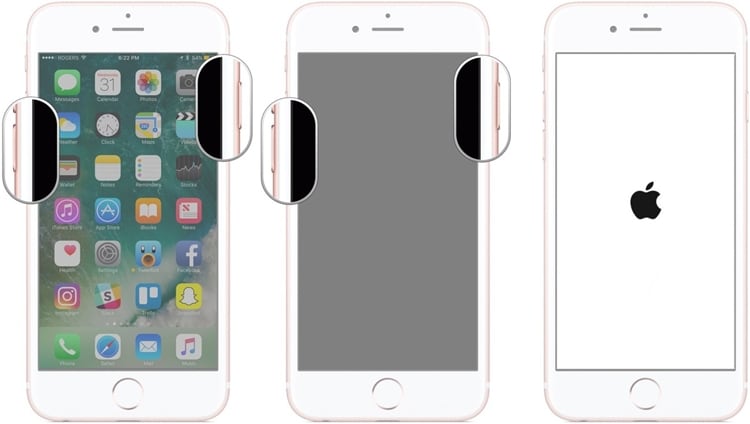 reinicie o iphone 7