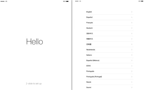 iPhone-Setup-Prozess