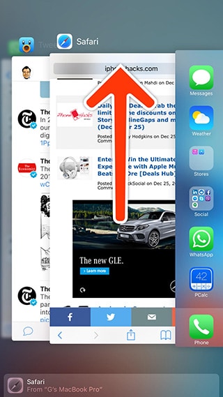 iPhone-Apps schließen