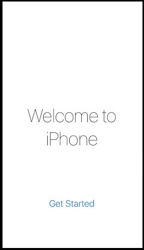 slå på iphone