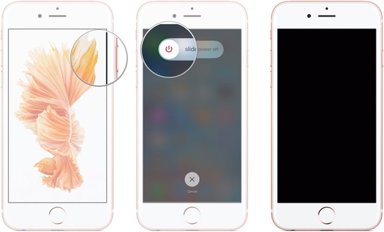 arreglar el iphone que no suena - apagar el iphone