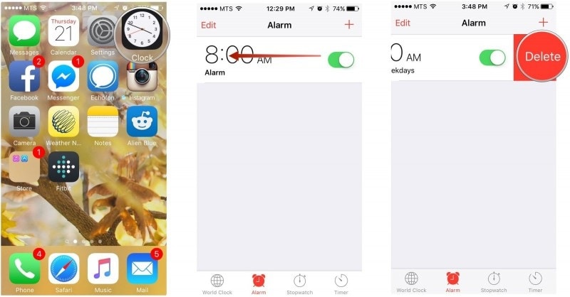 إنذار iPhone لا يعمل - تحديث تفاصيل التنبيه