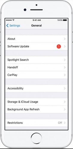 إنذار iphone لا يعمل - تحديث iphone لإصلاح مشاكل التنبيه