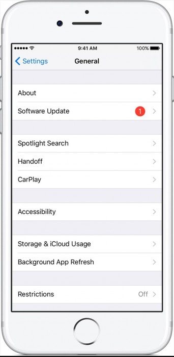 iOSをワイヤレスで更新する