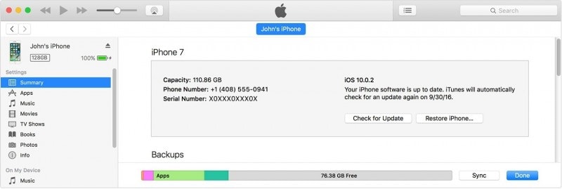mettre à jour iphone avec itunes