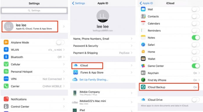 iphone icloud zálohování