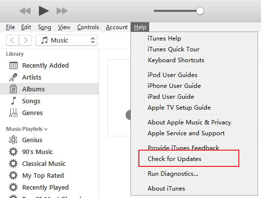 verifique la actualización de itunes antes de la degradación de ios