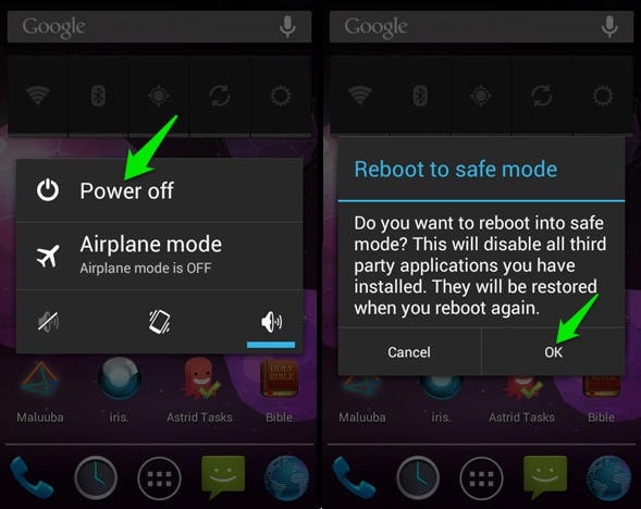 android telefonu kapat