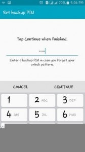 Android-patroonvergrendelingsscherm instellen - een beveiligingspin opgeven
