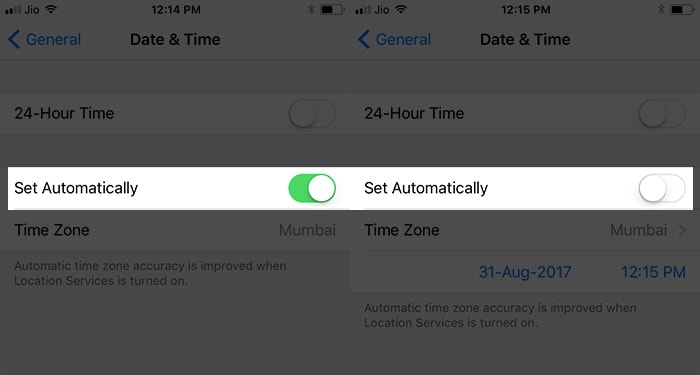 iPhone Datum und Uhrzeit einstellen