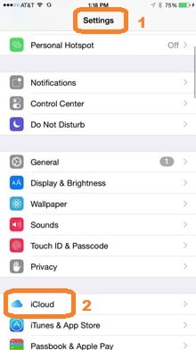 iphone beállítások