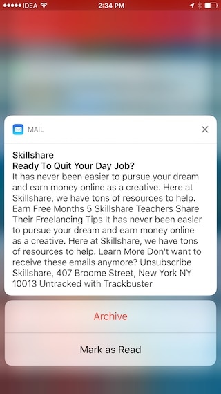 iphone鎖屏帶通知-長按應用通知