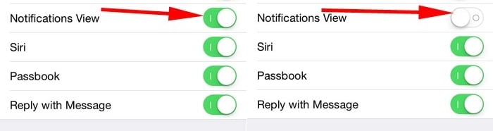 iphone鎖屏通知-關閉通知視圖