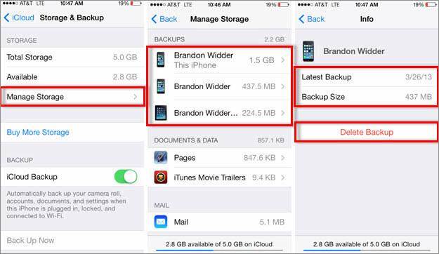 刪除 icloud 備份