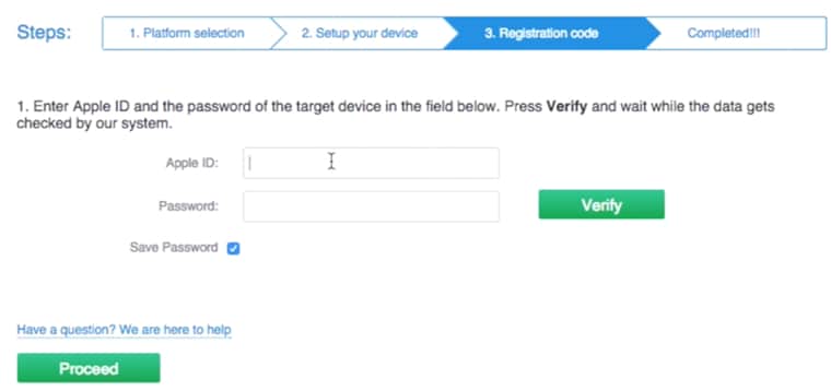 Espie o iPhone sem Jailbreak - faça login no seu painel de controle do mSpy