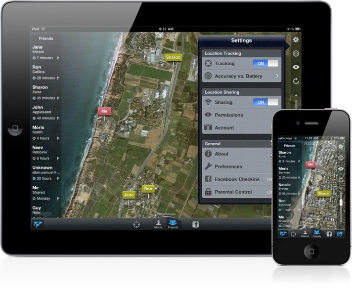 iPhone-Überwachungssoftware-Footprints