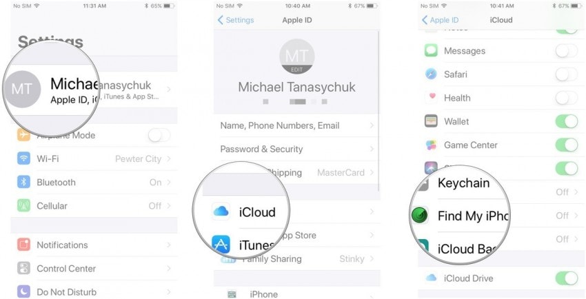 跟踪手机-激活“查找我的 iPhone”