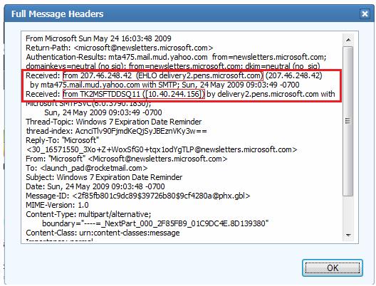 Śledź e-mail i uzyskaj adres IP dla Yahoo