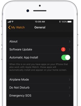 actualizar sistema operativo apple watch