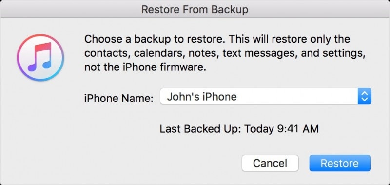 iPhone’u itunes ile geri yükleme