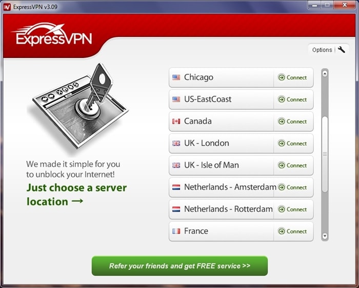 esprimere vpn