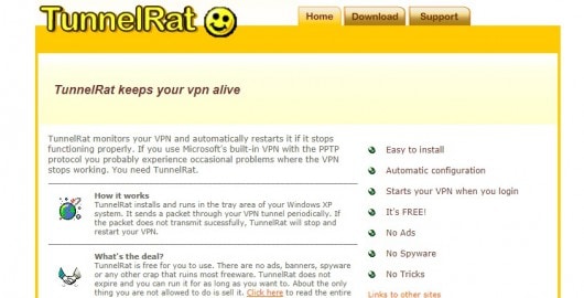 software di monitoraggio VPN - TunnelRat