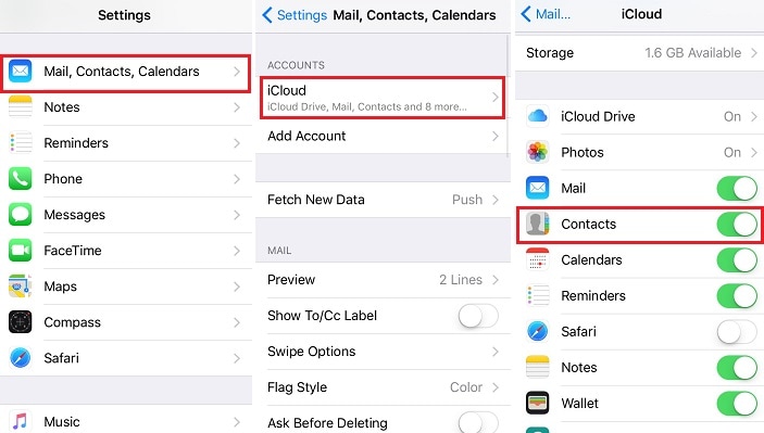 將 iphone 聯繫人與 icloud 同步