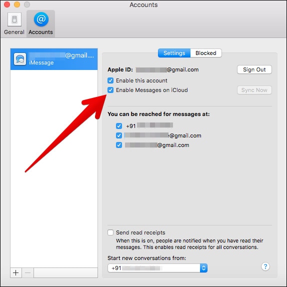icloud mesajlarını mac ile senkronize et