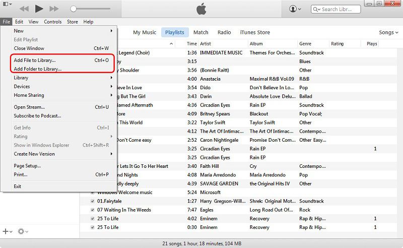 voeg de films toe aan de iTunes-bibliotheek