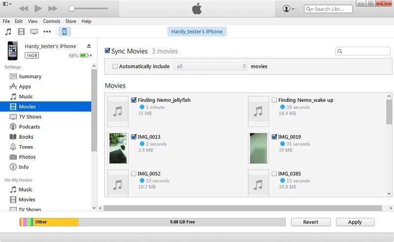 synchroniseer films naar iPad met itunes