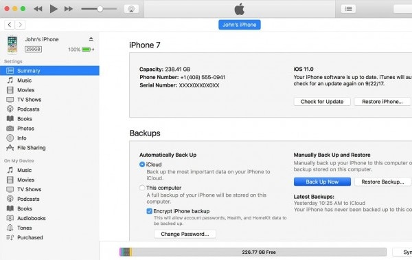 säkerhetskopiera iphone-appar till itunes