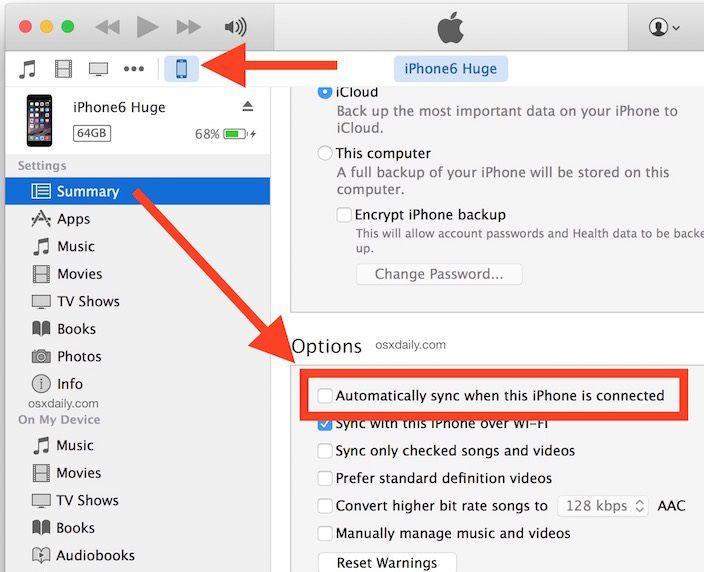 sincronizza automaticamente la musica dell