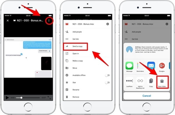 zet films op ipad van google drive