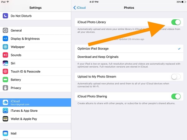 films downloaden op ipad van icloud