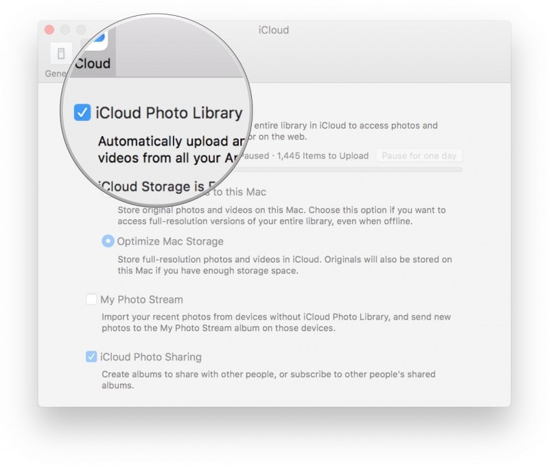 scarica le foto di iPhone su Mac dalla libreria di foto di icloud