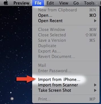 importa le foto da iPhone a Mac usando l