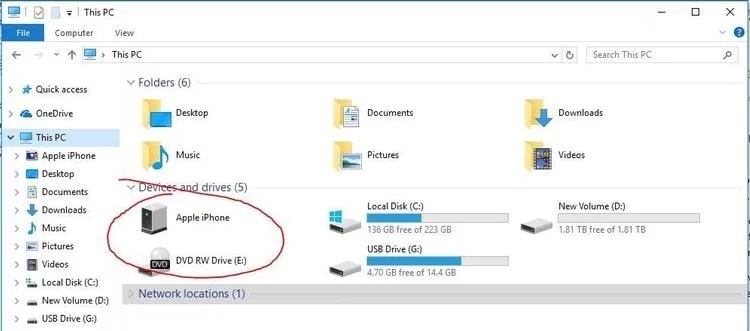 Esplora file di Windows 10