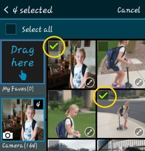 S9/S20のアルバムに写真を移動する