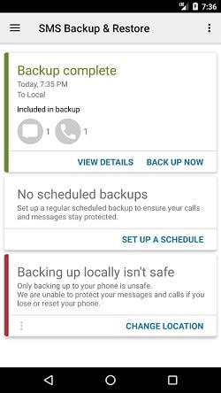 رسائل S9 / S20 الاحتياطية مع تطبيق النسخ الاحتياطي sms