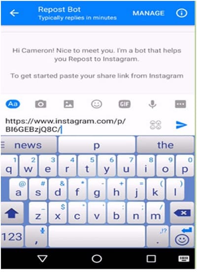 guardar fotos de instagram en dispositivo android