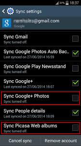 三星自动备份同步 Picasa 网络相册