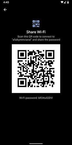 wifi qr kód