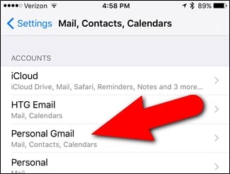 προσθήκη gmail στο android