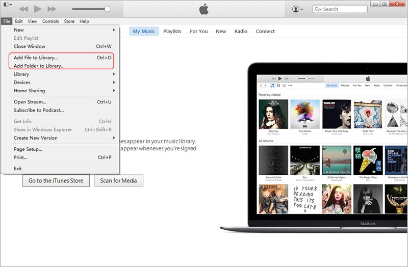 MP3 mit iTunes auf das iPad übertragen: Dateien zur iTunes-Mediathek hinzufügen